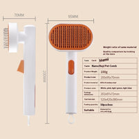 HKM-7816893 Automatic Pet Hair Removal Brush - ABS and Stainless Steel Design, Multiple Colors Available