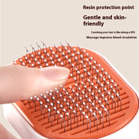 HKM-7816893 Automatic Pet Hair Removal Brush - ABS and Stainless Steel Design, Multiple Colors Available
