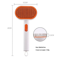 HKM-7816893 Automatic Pet Hair Removal Brush - ABS and Stainless Steel Design, Multiple Colors Available