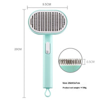HKM-7816893 Automatic Pet Hair Removal Brush - ABS and Stainless Steel Design, Multiple Colors Available
