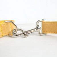 HKM-7817277 Durable Yellow Polyester Dog Collar Traction Rope for Pets