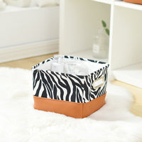 HKM-7817533 Versatile Oxford Fabric Toy Storage Box with Metal Handles - 30cm x 30cm x 24cm