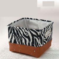 HKM-7817533 Versatile Oxford Fabric Toy Storage Box with Metal Handles - 30cm x 30cm x 24cm
