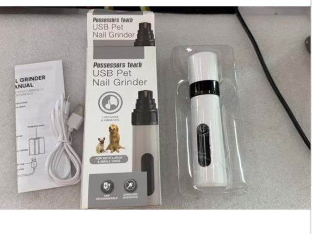 HKM-7819069 Silent Pet Nail Grinder with Adjustable Speeds and Ergonomic Design