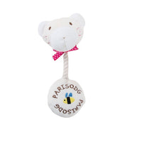 HKM-7819453 Plush Sound Toy with Cotton Rope for Dogs - Frog, Cow, and Bear Designs