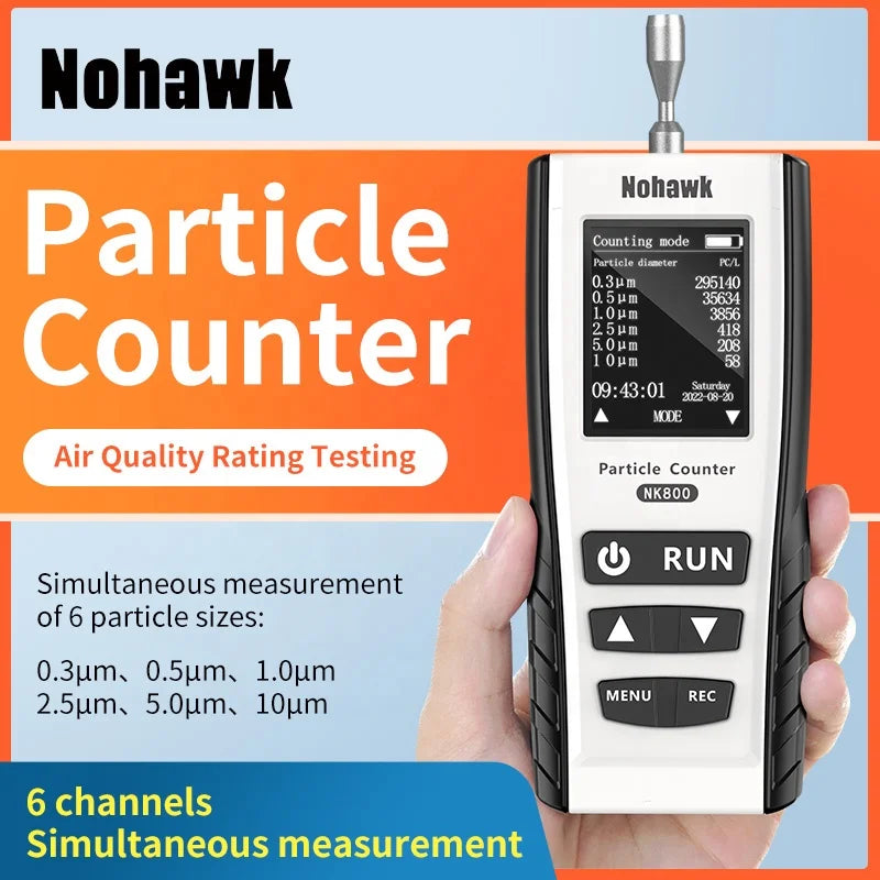HKM-781971 Handheld Air Quality Monitor for PM2.5 and PM10 Particulate Matter Detection