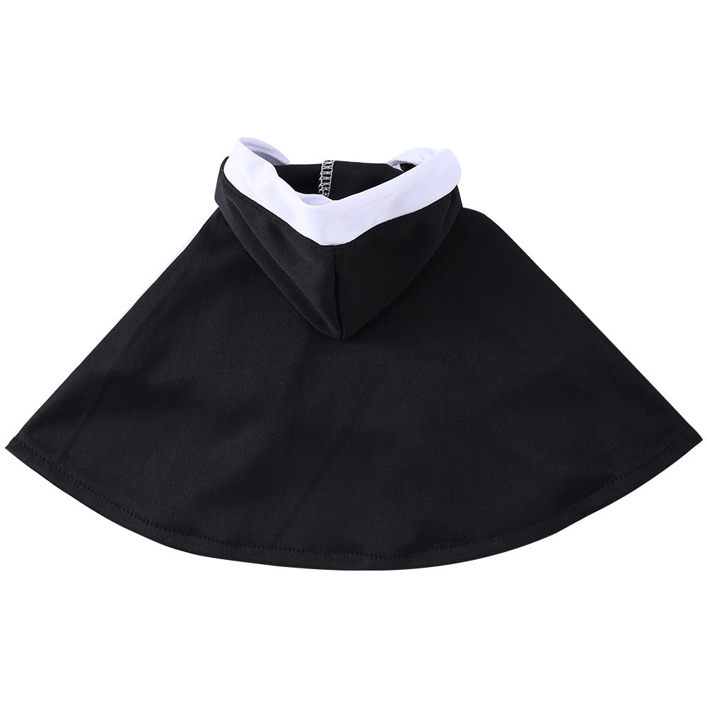 HKM-7820733 Pet Nun Cloak Halloween Costume for Dogs and Cats - Polyester Outfit in Various Sizes