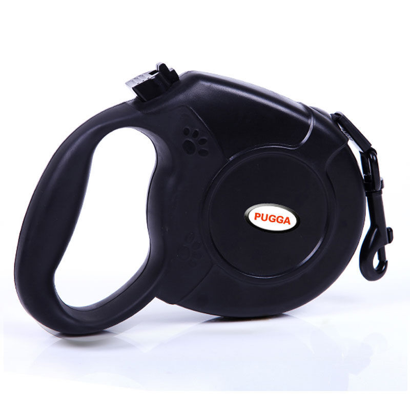 HKM-7820861 Retractable Dog Leash for Medium and Large Dogs - 5M Flat or 8M Round Rope, Durable ABS and Nylon Materials