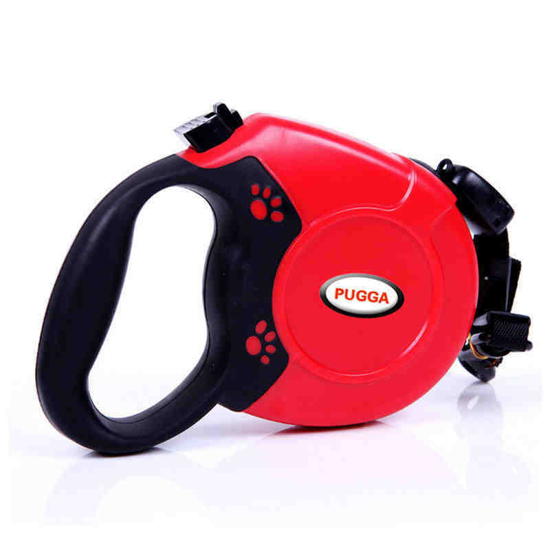 HKM-7820861 Retractable Dog Leash for Medium and Large Dogs - 5M Flat or 8M Round Rope, Durable ABS and Nylon Materials