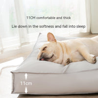 HKM-7821117 Memory Foam Waterproof Pet Bed Mat for Small to Large Dogs and Cats, Removable and Washable with Non-Slip Bottom