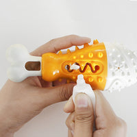 HKM-7821885 Turkey Leg Shaped Dog Toothbrush and Molar Chew Toy for Healthy Teeth