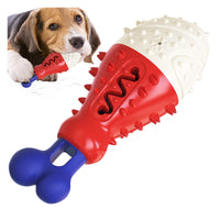 HKM-7821885 Turkey Leg Shaped Dog Toothbrush and Molar Chew Toy for Healthy Teeth