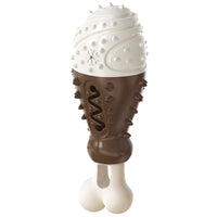 HKM-7821885 Turkey Leg Shaped Dog Toothbrush and Molar Chew Toy for Healthy Teeth