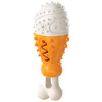 HKM-7821885 Turkey Leg Shaped Dog Toothbrush and Molar Chew Toy for Healthy Teeth