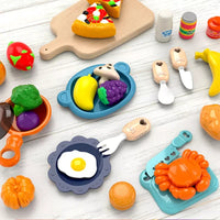 HKM-782227 43PCS Mini Kitchen Play Set with Cooking Sink and Accessories for Kids
