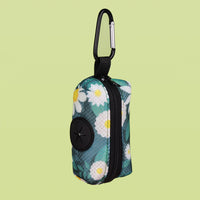 HKM-7823293 Pet Travel Dog Waste Dispenser with Storage in Daisy and Leopard Print