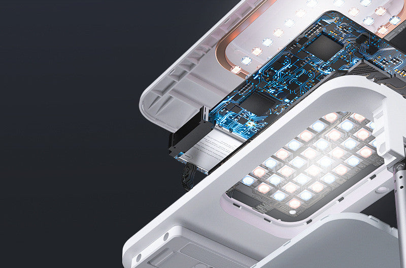 HKM-782483 Adjustable Lazy Bracket Desktop Phone Holder in White for Convenient Viewing