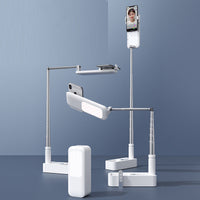 HKM-782483 Adjustable Lazy Bracket Desktop Phone Holder in White for Convenient Viewing