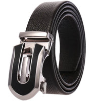 HKM-782483 Men's Automatic Genuine Leather Cowhide Business Belt - Model LY36-7118-5
