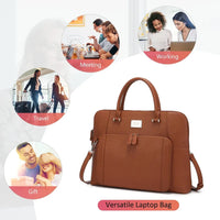 HKM-782483 Stylish Large Capacity Laptop Briefcase for Work and Travel - Fits Up to 15.6-Inch Laptops