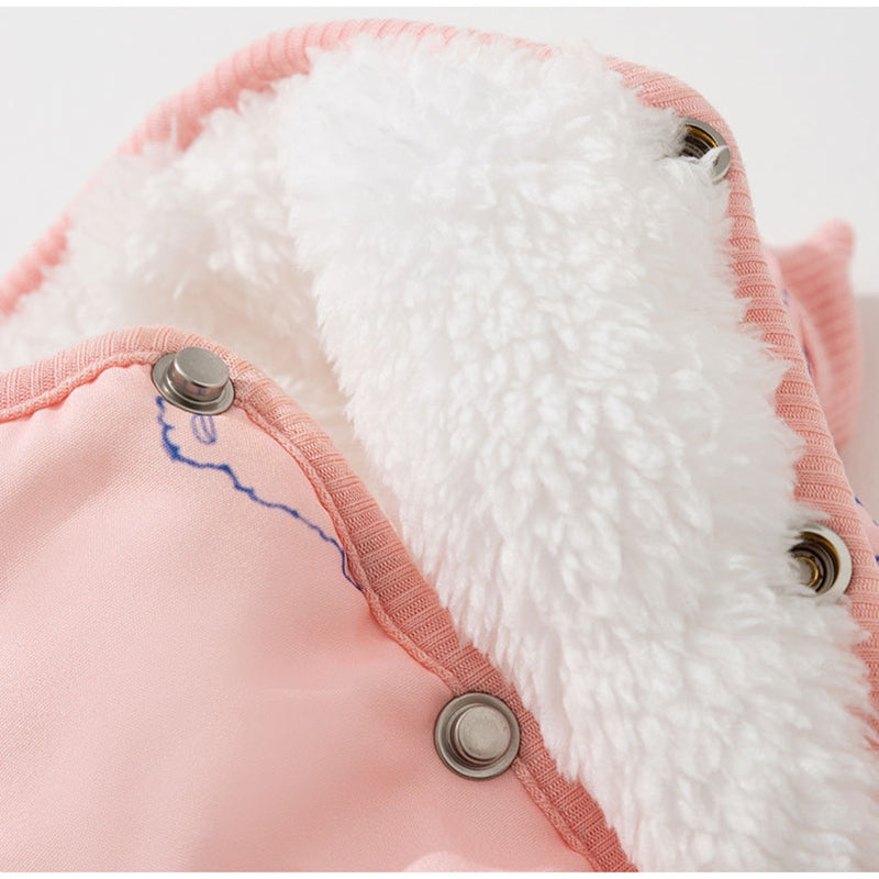 HKM-7825597 Cozy Bear Printed Cotton Jumpsuit for Small and Medium Dogs, Perfect for Autumn and Winter