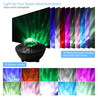 HKM-782611 Starry Sky Bluetooth Music Projector Light with Remote Control and USB Power Supply