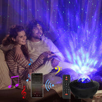 HKM-782611 Starry Sky Bluetooth Music Projector Light with Remote Control and USB Power Supply