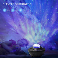 HKM-782611 Starry Sky Bluetooth Music Projector Light with Remote Control and USB Power Supply