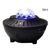 HKM-782611 Starry Sky Bluetooth Music Projector Light with Remote Control and USB Power Supply
