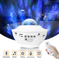 HKM-782611 Starry Sky Bluetooth Music Projector Light with Remote Control and USB Power Supply