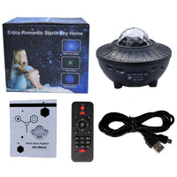 HKM-782611 Starry Sky Bluetooth Music Projector Light with Remote Control and USB Power Supply