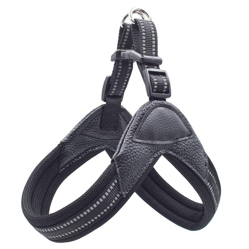 HKM-7826621 Breathable Herringbone Pet Chest Harness and Traction Rope Set, Reflective Design, Comfortable Fit for Dogs