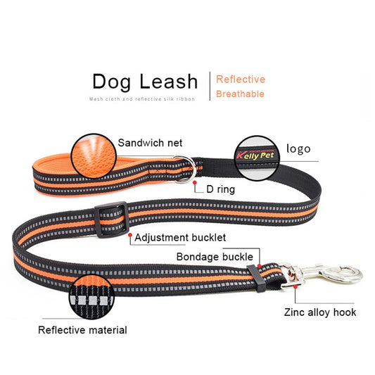 HKM-7826621 Breathable Herringbone Pet Chest Harness and Traction Rope Set, Reflective Design, Comfortable Fit for Dogs