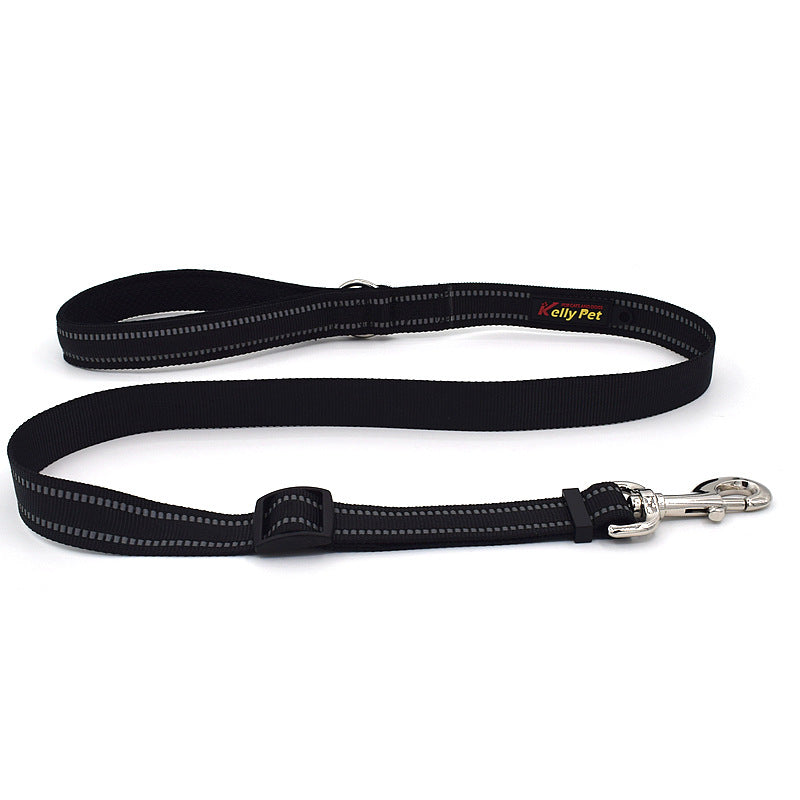 HKM-7826621 Breathable Herringbone Pet Chest Harness and Traction Rope Set, Reflective Design, Comfortable Fit for Dogs