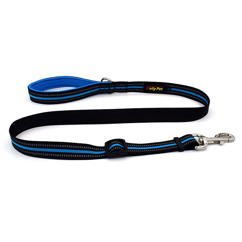 HKM-7826621 Breathable Herringbone Pet Chest Harness and Traction Rope Set, Reflective Design, Comfortable Fit for Dogs