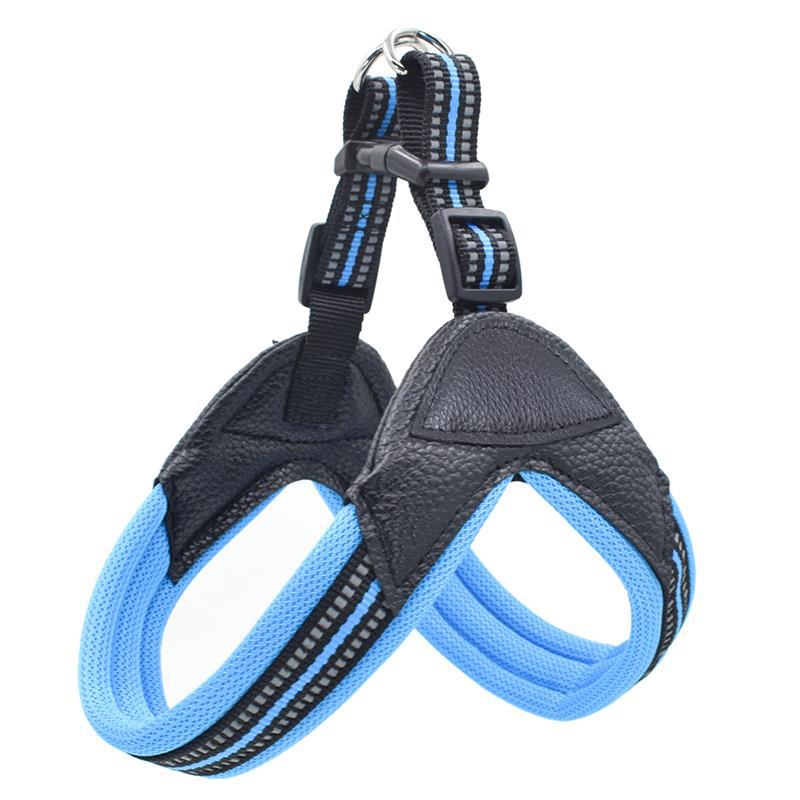 HKM-7826621 Breathable Herringbone Pet Chest Harness and Traction Rope Set, Reflective Design, Comfortable Fit for Dogs
