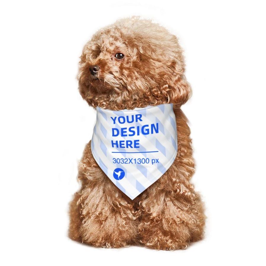 HKM-782675 Decorative Triangle Scarf for Cats and Dogs - Soft Polyester with Custom Fun Print