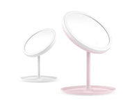 HKM-782675 Rechargeable LED Makeup Mirror with Stepless Dimming and Tri-Color Light