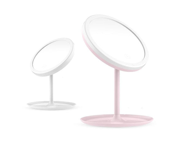 HKM-782675 Rechargeable LED Makeup Mirror with Stepless Dimming and Tri-Color Light