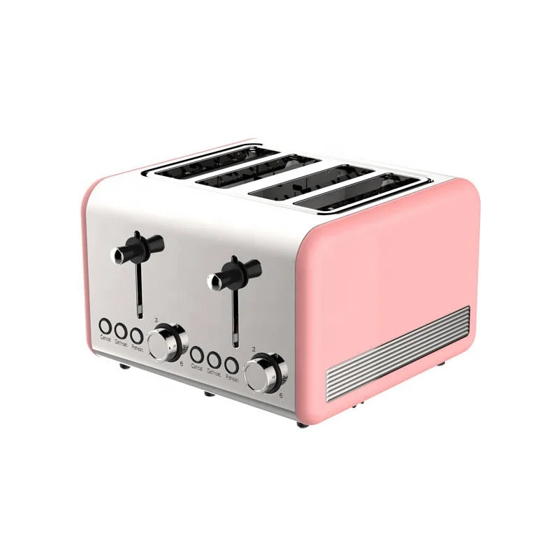 HKM-782675 Stainless Steel Electric Bread Toaster with Pop-up Function for Perfectly Toasted Sandwiches