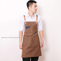 HKM-782803 Denim Apron for Coffee, Tea, and Baking with Customizable Logo Options