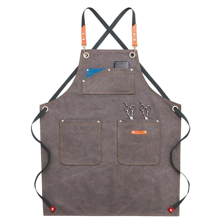 HKM-782803 Denim Apron for Coffee, Tea, and Baking with Customizable Logo Options