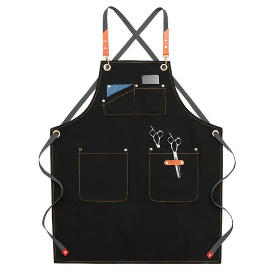 HKM-782803 Denim Apron for Coffee, Tea, and Baking with Customizable Logo Options