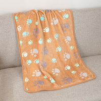 HKM-7828669 Cozy Flannel Pet Blanket for Dogs and Cats in Various Colors and Sizes
