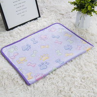 HKM-7828669 Cozy Flannel Pet Blanket for Dogs and Cats in Various Colors and Sizes