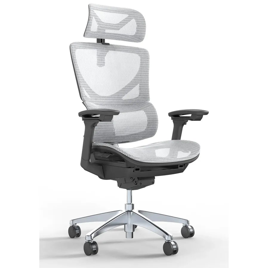 HKM-782867 Ergonomic High Back Executive Chair with Adjustable Armrests and Lumbar Support