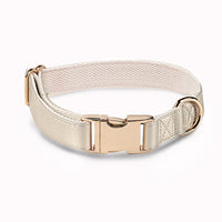 HKM-7828797 High-Quality Monochrome Pet Collar with Metal Buckle in Various Colors and Sizes S, M, L