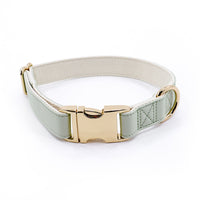 HKM-7828797 High-Quality Monochrome Pet Collar with Metal Buckle in Various Colors and Sizes S, M, L