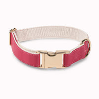 HKM-7828797 High-Quality Monochrome Pet Collar with Metal Buckle in Various Colors and Sizes S, M, L