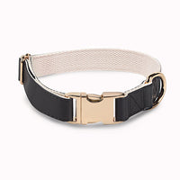 HKM-7828797 High-Quality Monochrome Pet Collar with Metal Buckle in Various Colors and Sizes S, M, L